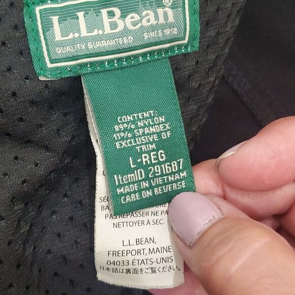 LL Bean  Mens Waterproof Black SnowBoard Pants, Size Large - Picture 4 of 8